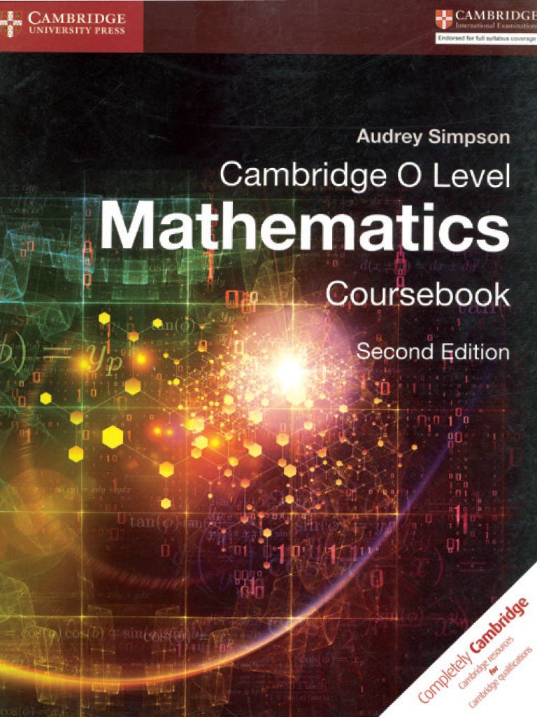 CAMBIDGE O LEVEL MATH COURSE BOOK 2ND