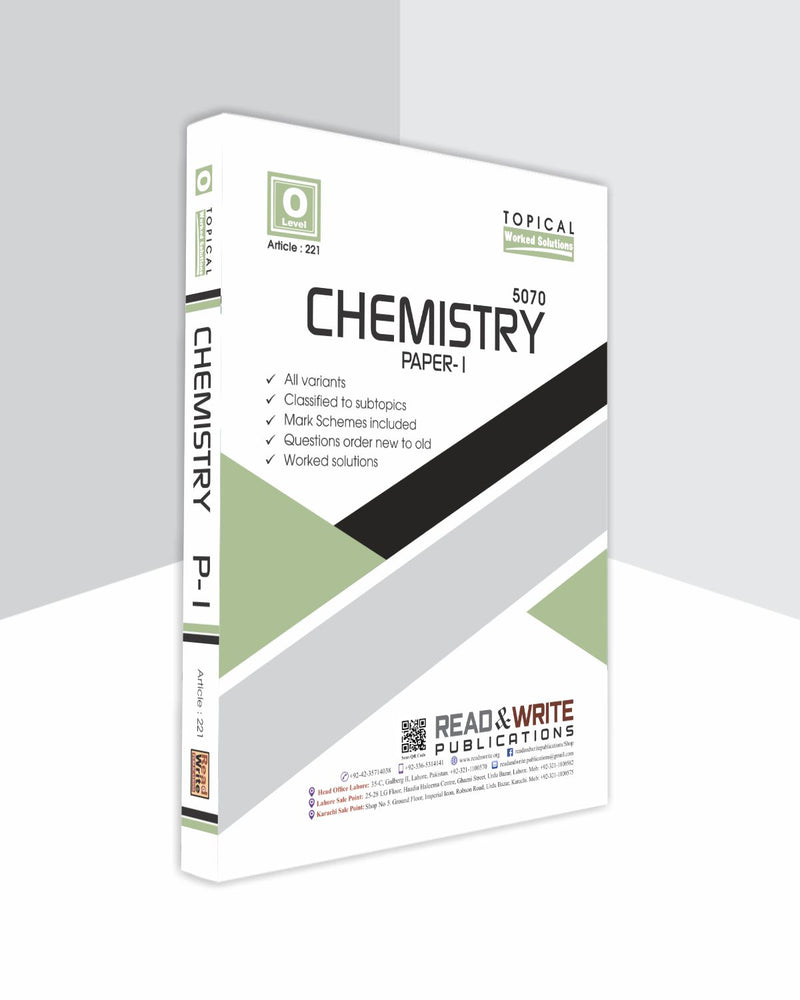 Chemistry O-Level Past Paper 1 (MSQ's) Topical Unsolved - Student Book ...